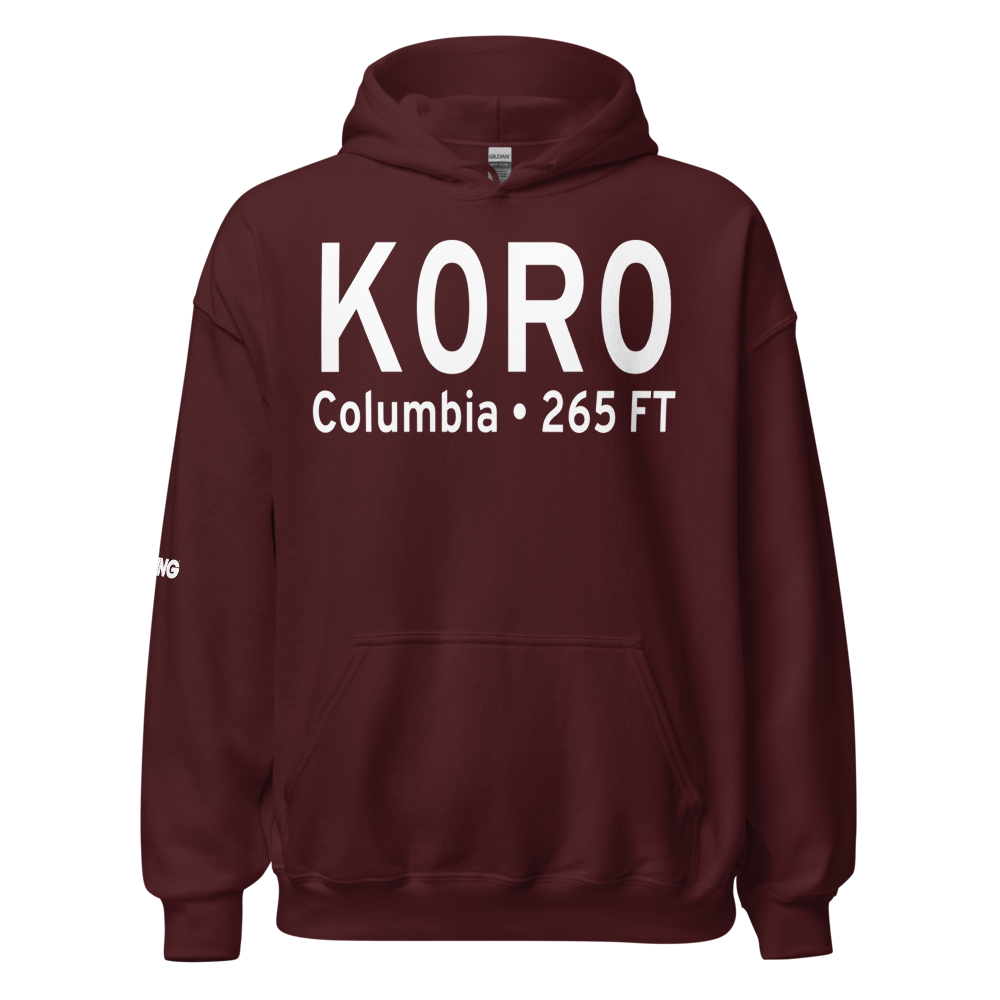 Columbia-Marion County Airport (K0R0) ICAO Hoodie Sweatshirt 
