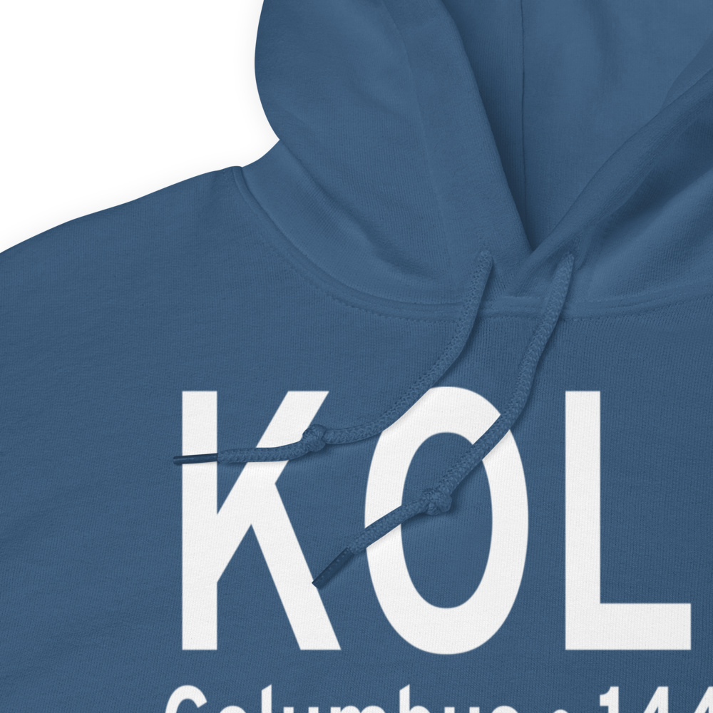 Columbus Municipal Airport (KOLU) ICAO Hoodie Sweatshirt 