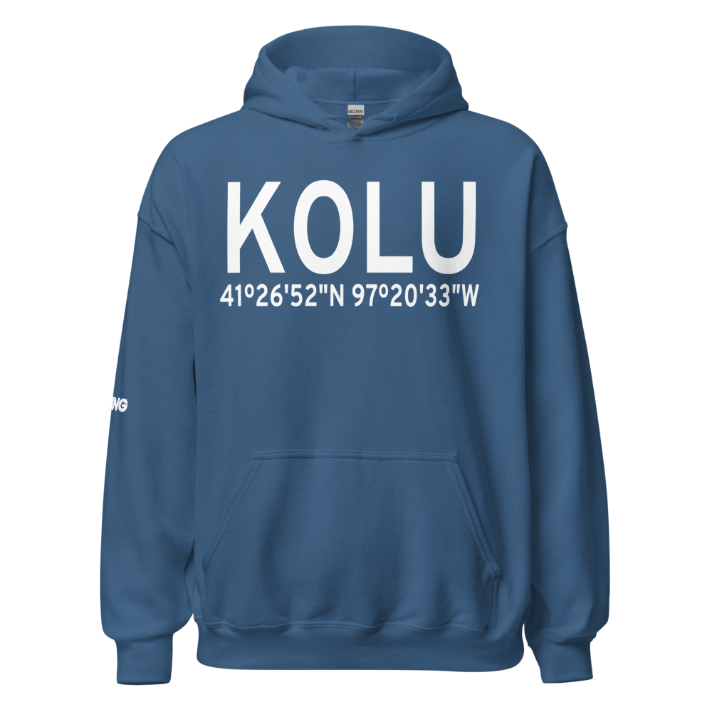 Columbus Municipal Airport (KOLU) ICAO Hoodie Sweatshirt 