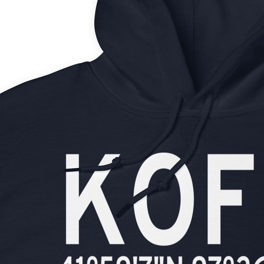 Karl Stefan Memorial Airport (KOFK) ICAO Hoodie Sweatshirt 