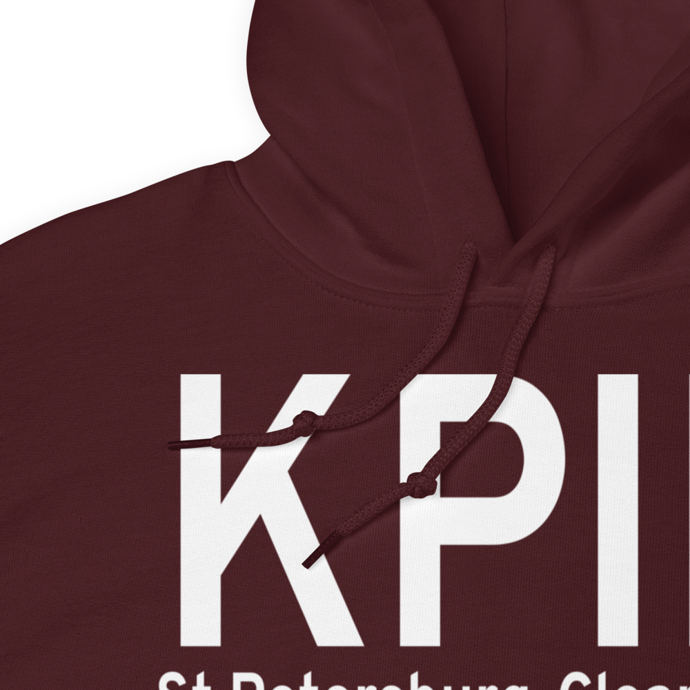 St Petersburg Clearwater International Airport (KPIE) ICAO Hoodie Sweatshirt 