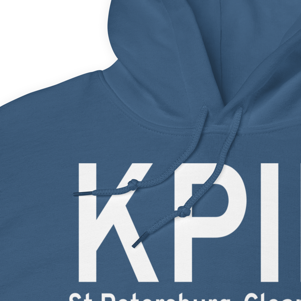 St Petersburg Clearwater International Airport (KPIE) ICAO Hoodie Sweatshirt 
