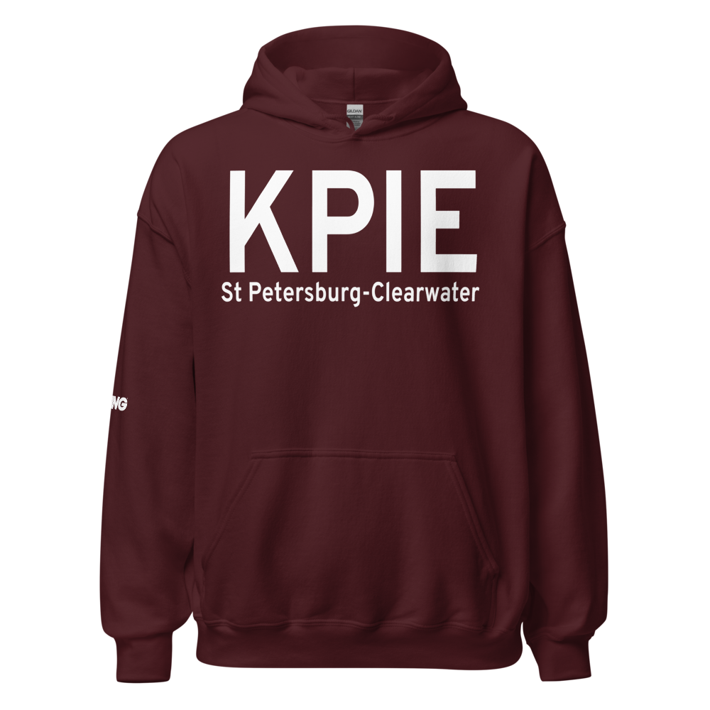 St Petersburg Clearwater International Airport (KPIE) ICAO Hoodie Sweatshirt 