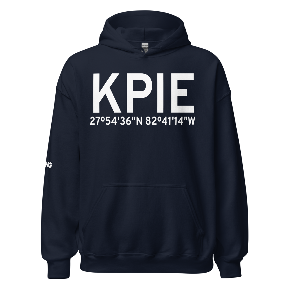 St Petersburg Clearwater International Airport (KPIE) ICAO Hoodie Sweatshirt 