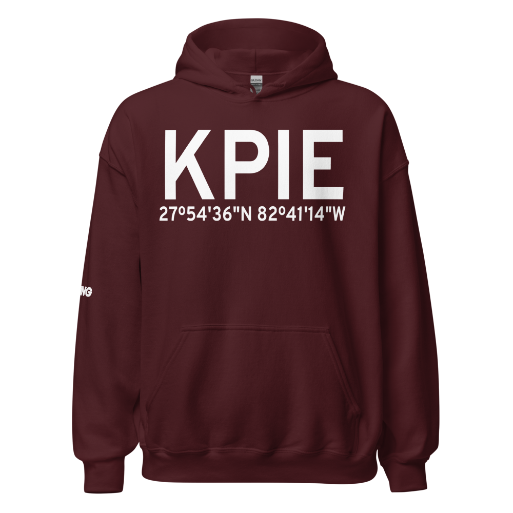 St Petersburg Clearwater International Airport (KPIE) ICAO Hoodie Sweatshirt 