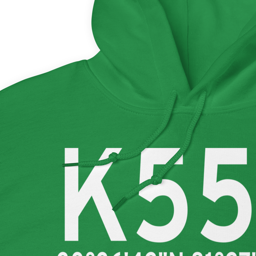 Fernandina Beach Municipal Airport (K55J) ICAO Hoodie Sweatshirt 
