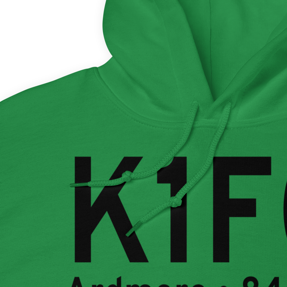 Ardmore Downtown Executive Airport (K1F0) ICAO Hoodie Sweatshirt 