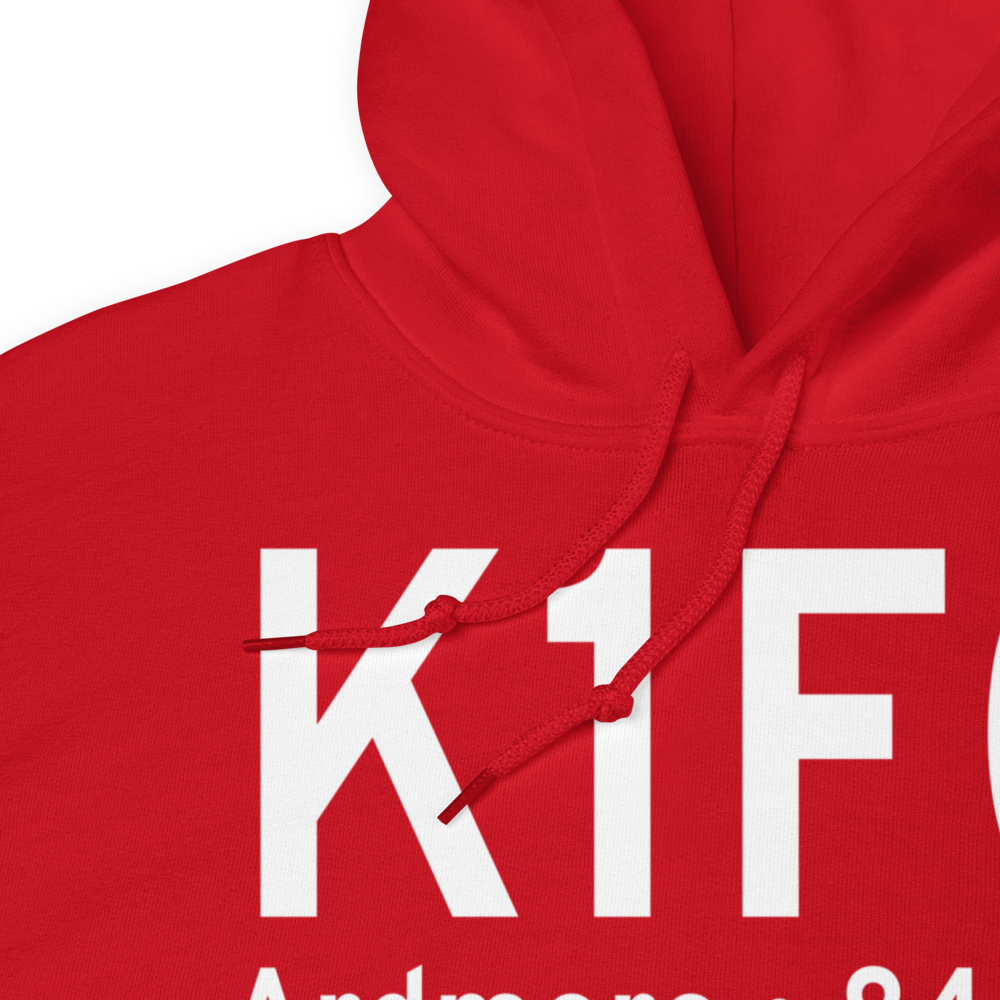 Ardmore Downtown Executive Airport (K1F0) ICAO Hoodie Sweatshirt 