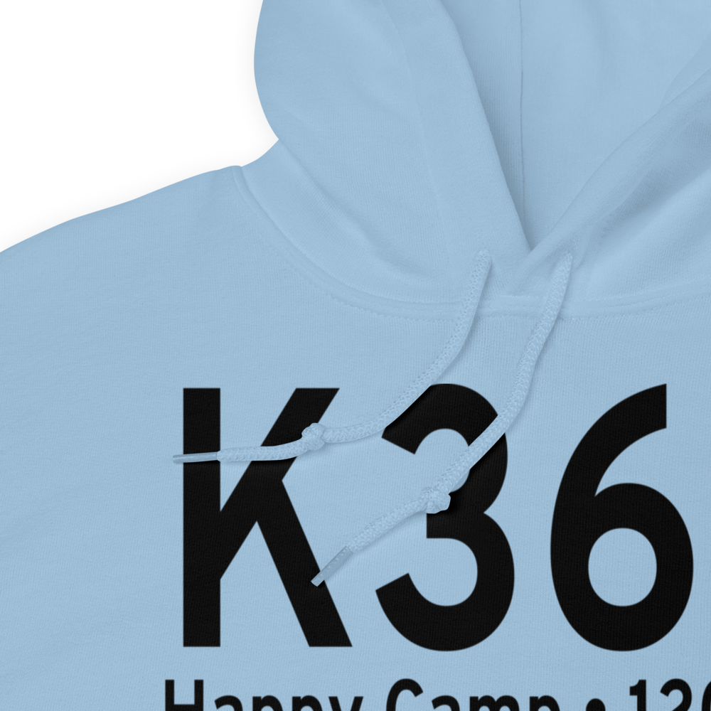 Happy Camp Airport (K36S) ICAO Hoodie Sweatshirt 