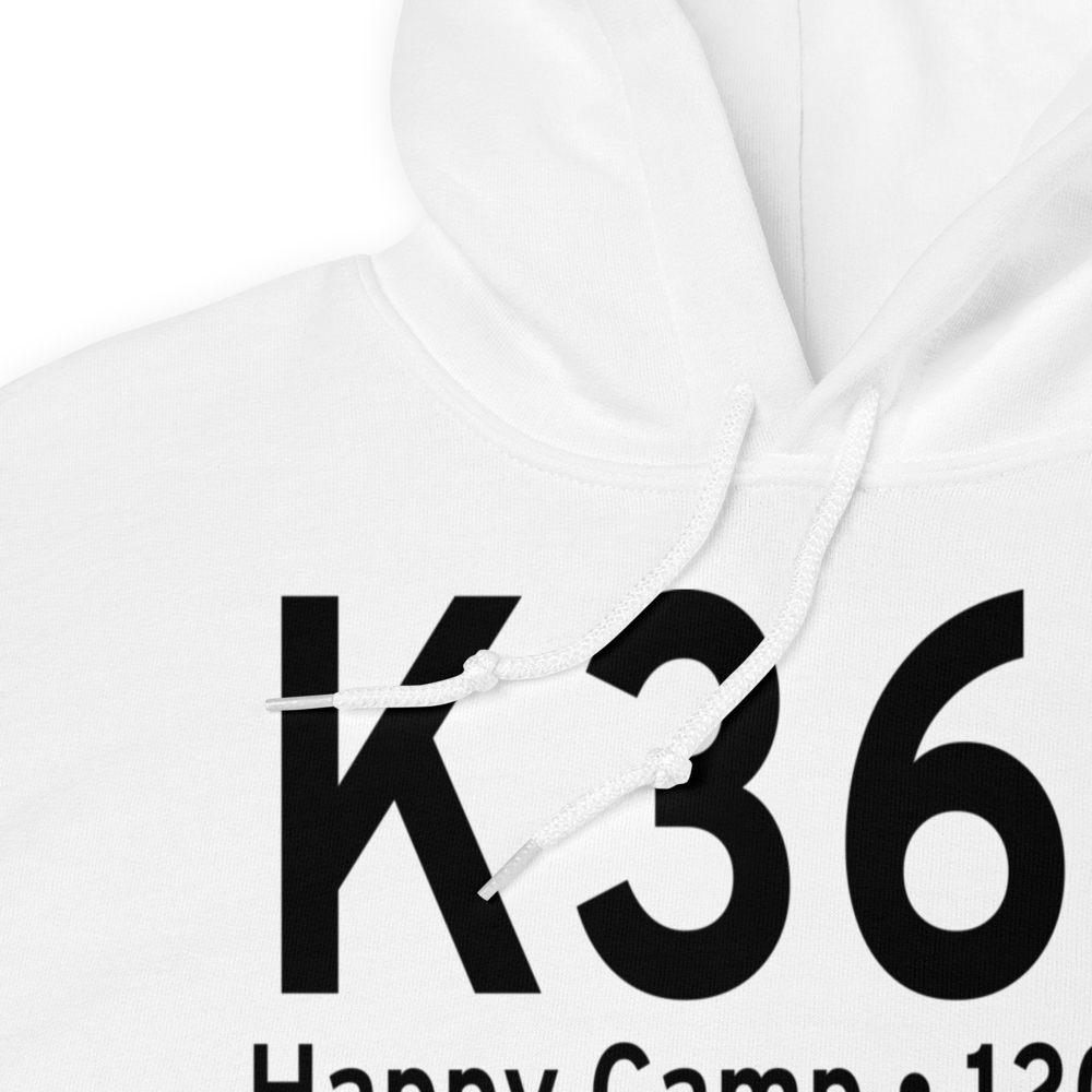 Happy Camp Airport (K36S) ICAO Hoodie Sweatshirt 
