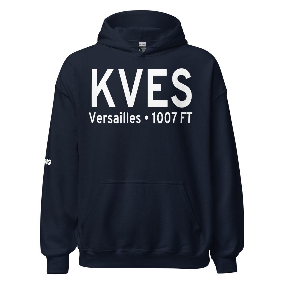 Darke County Airport (KVES) ICAO Hoodie Sweatshirt 