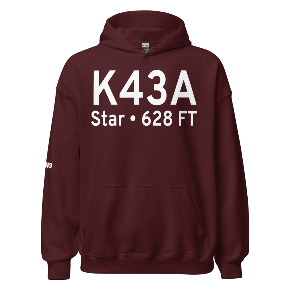 Montgomery County Airport (K43A) ICAO Hoodie Sweatshirt 
