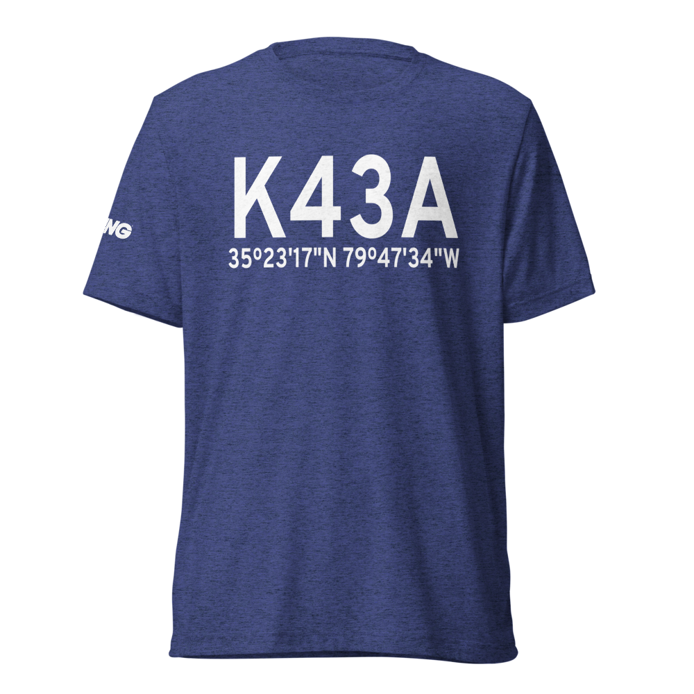 Montgomery County Airport (K43A) ICAO Tri-blend T-Shirt 