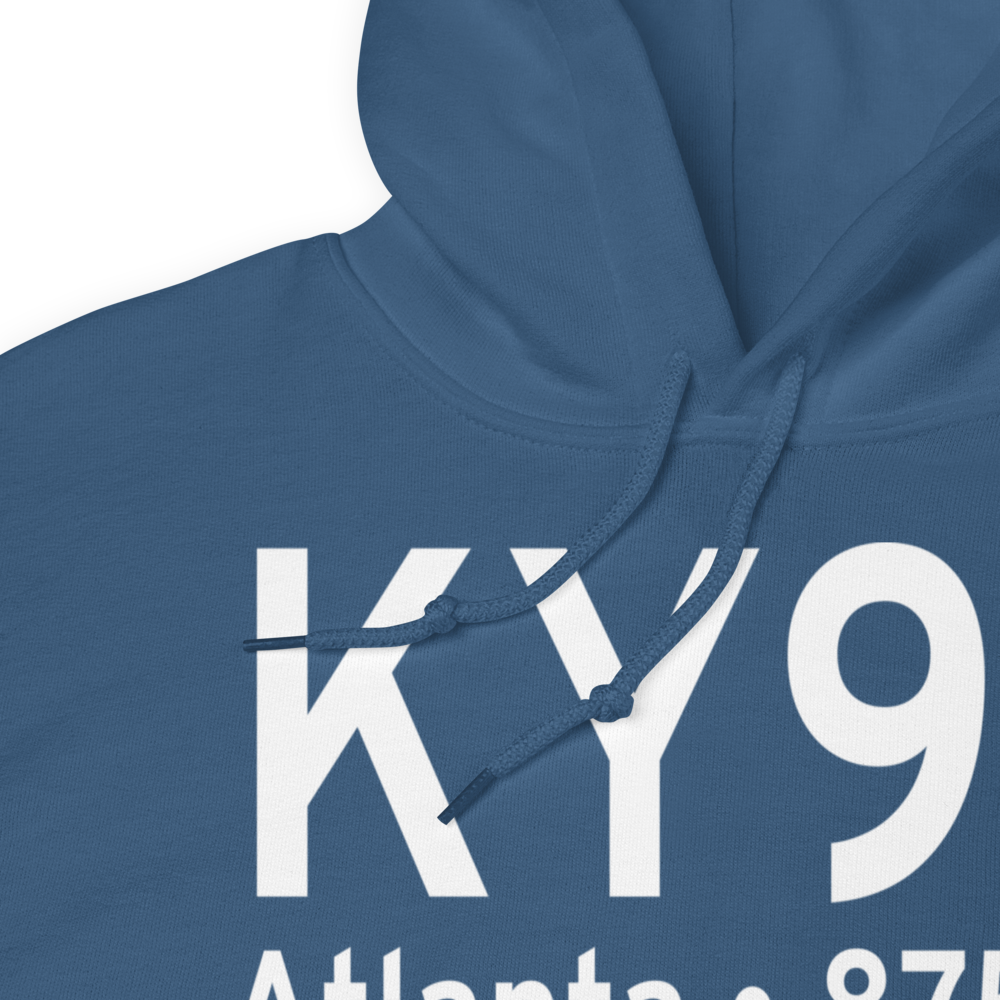 Atlanta Municipal Airport (KY93) ICAO Hoodie Sweatshirt 
