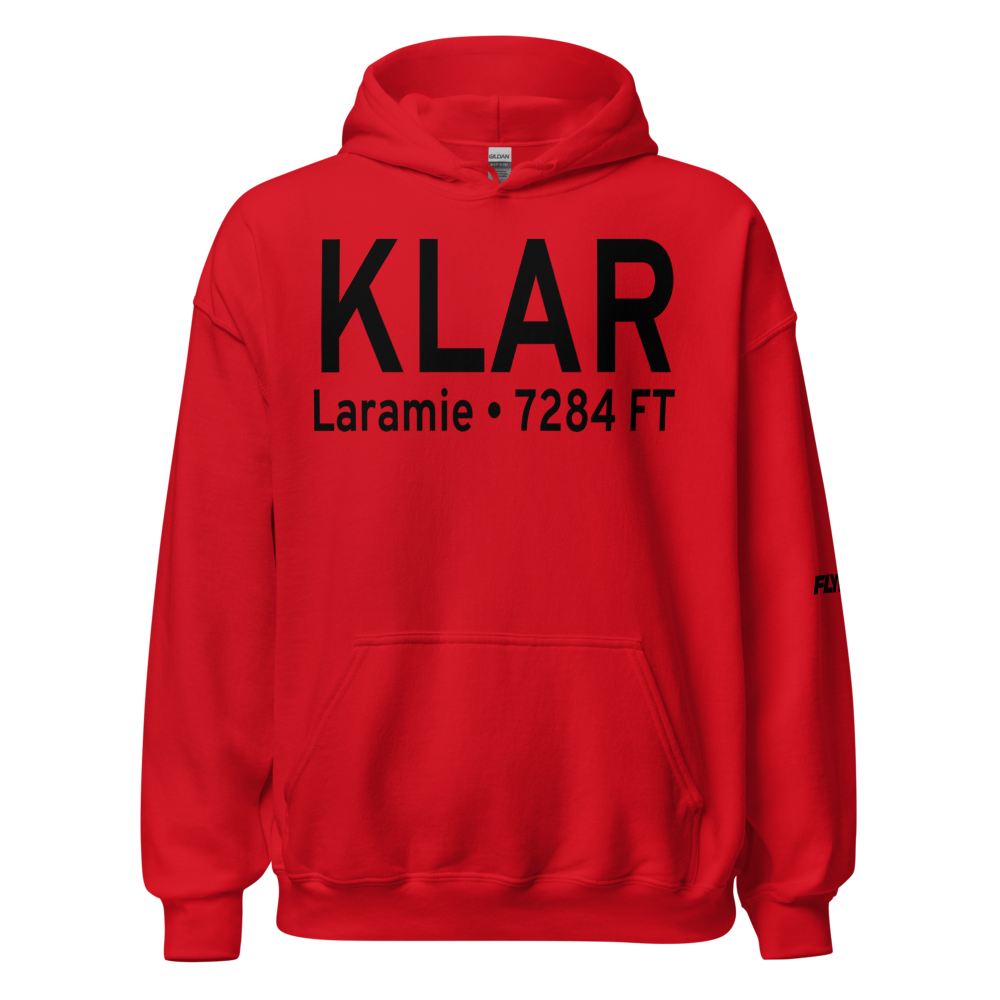 Laramie Regional Airport (KLAR) ICAO Hoodie Sweatshirt 