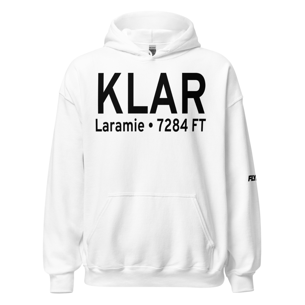 Laramie Regional Airport (KLAR) ICAO Hoodie Sweatshirt 
