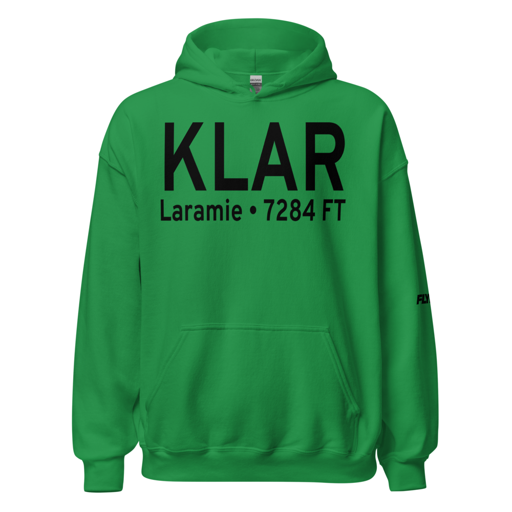 Laramie Regional Airport (KLAR) ICAO Hoodie Sweatshirt 