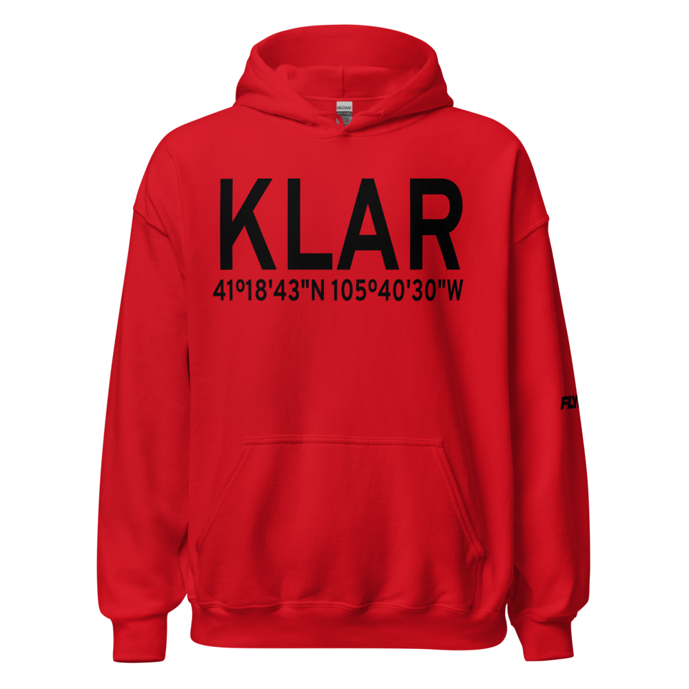 Laramie Regional Airport (KLAR) ICAO Hoodie Sweatshirt 