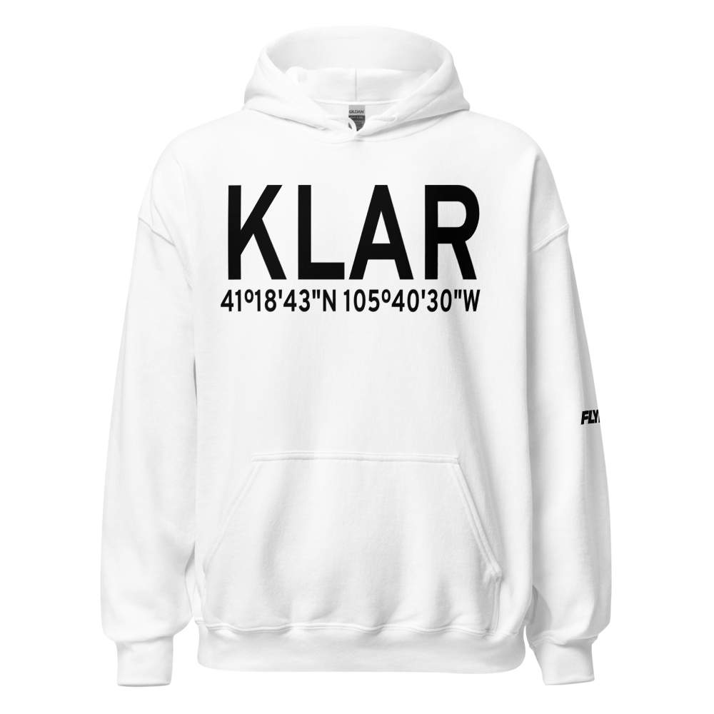Laramie Regional Airport (KLAR) ICAO Hoodie Sweatshirt 