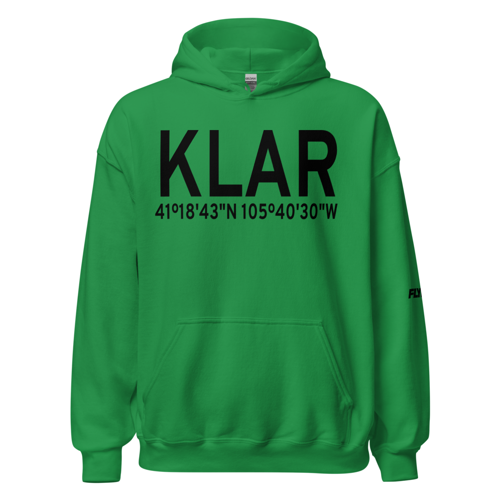 Laramie Regional Airport (KLAR) ICAO Hoodie Sweatshirt 