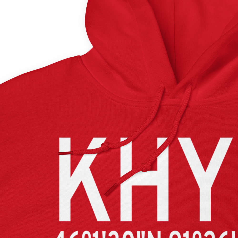 Sawyer County Airport (KHYR) ICAO Hoodie Sweatshirt 