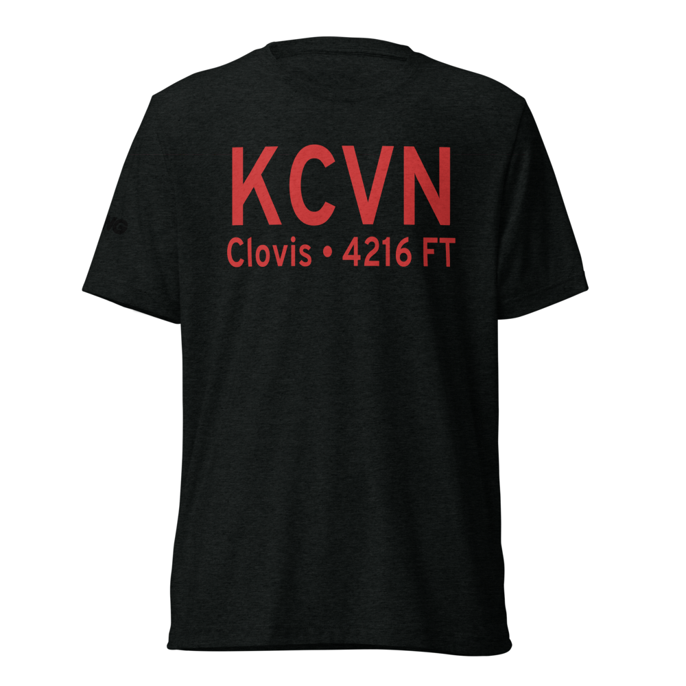 Clovis Municipal Airport (KCVN) ICAO Tri-blend T-Shirt 