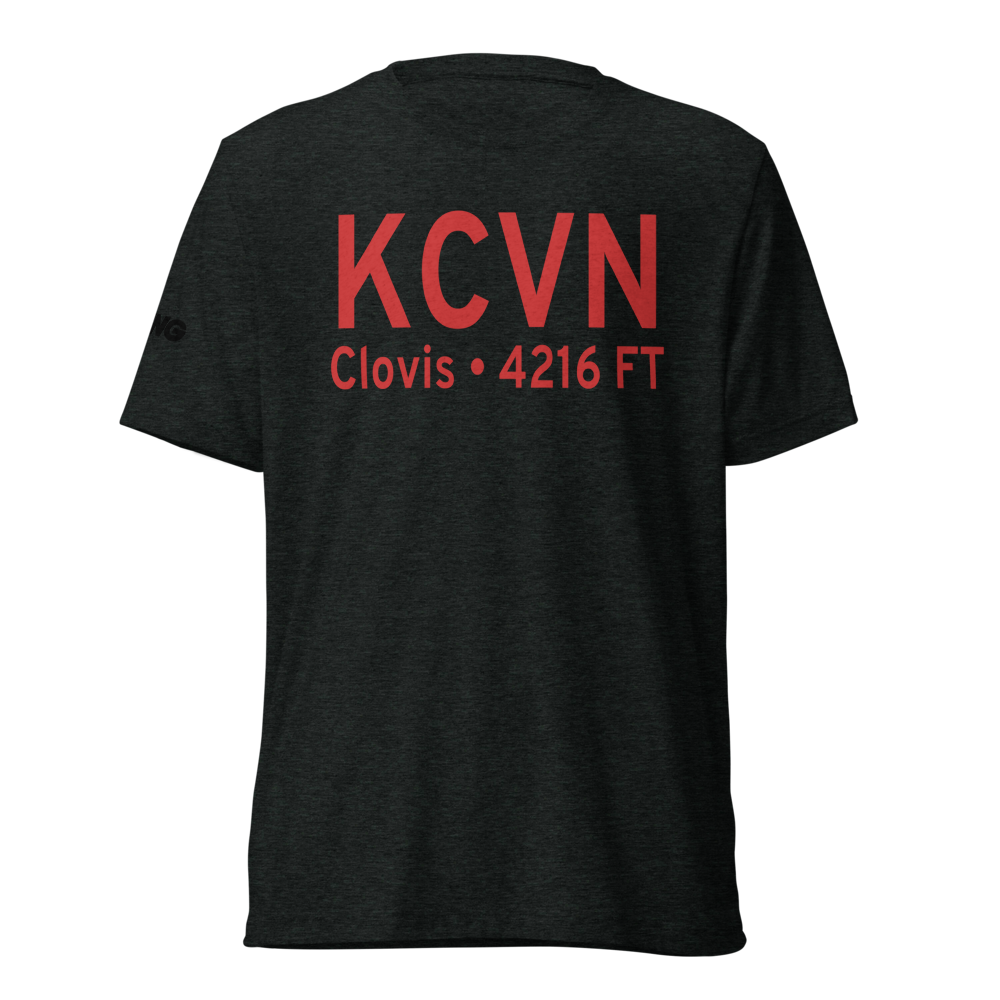 Clovis Municipal Airport (KCVN) ICAO Tri-blend T-Shirt 