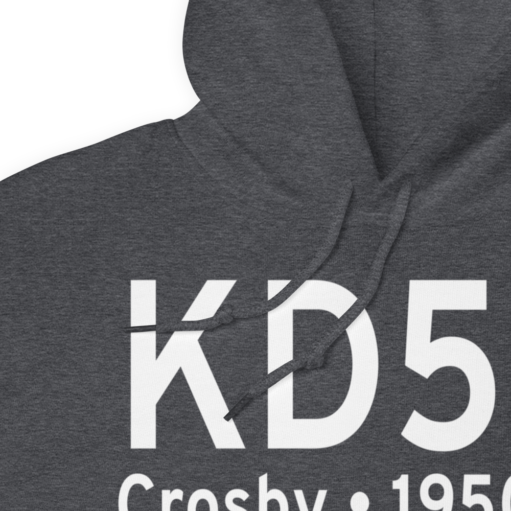 Crosby Municipal Airport (KD50) ICAO Hoodie Sweatshirt 