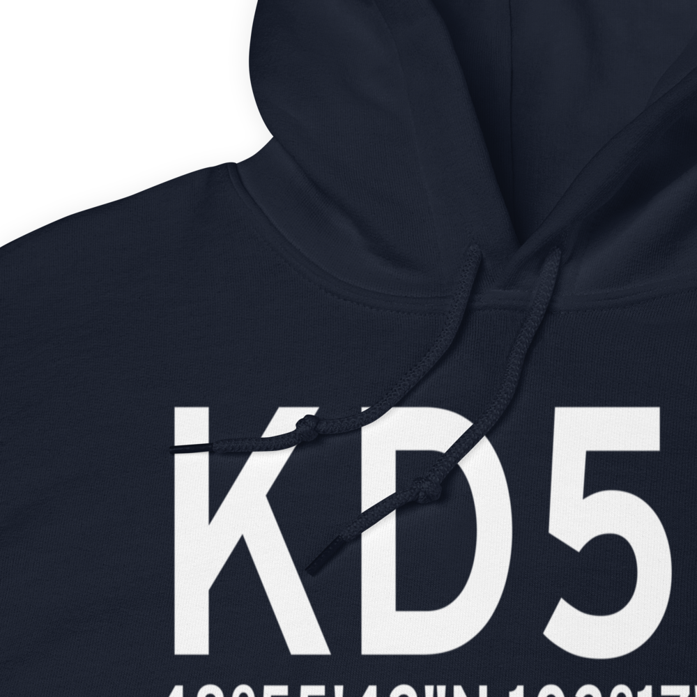 Crosby Municipal Airport (KD50) ICAO Hoodie Sweatshirt 
