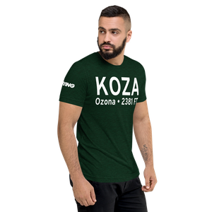 Ozona Municipal Airport (KOZA) ICAO Tri-blend T-Shirt