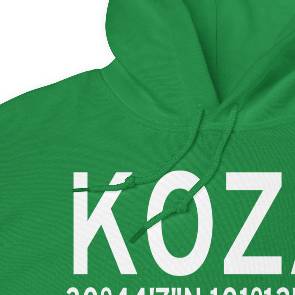 Ozona Municipal Airport (KOZA) ICAO Hoodie Sweatshirt 