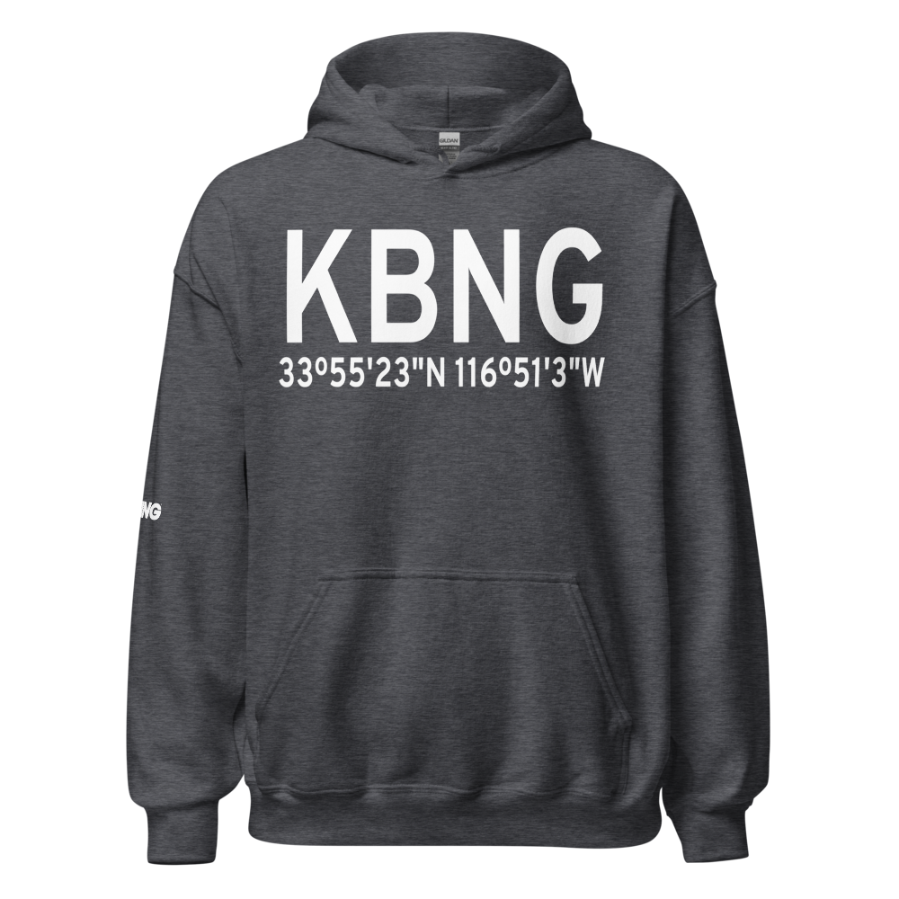 Banning Municipal Airport (KBNG) ICAO Hoodie Sweatshirt 
