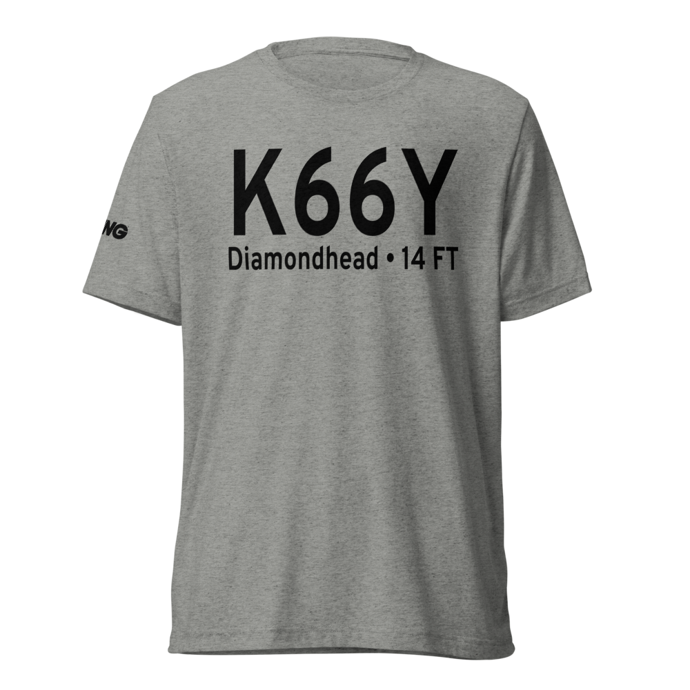 Diamondhead Airport (K66Y) ICAO Tri-blend T-Shirt 