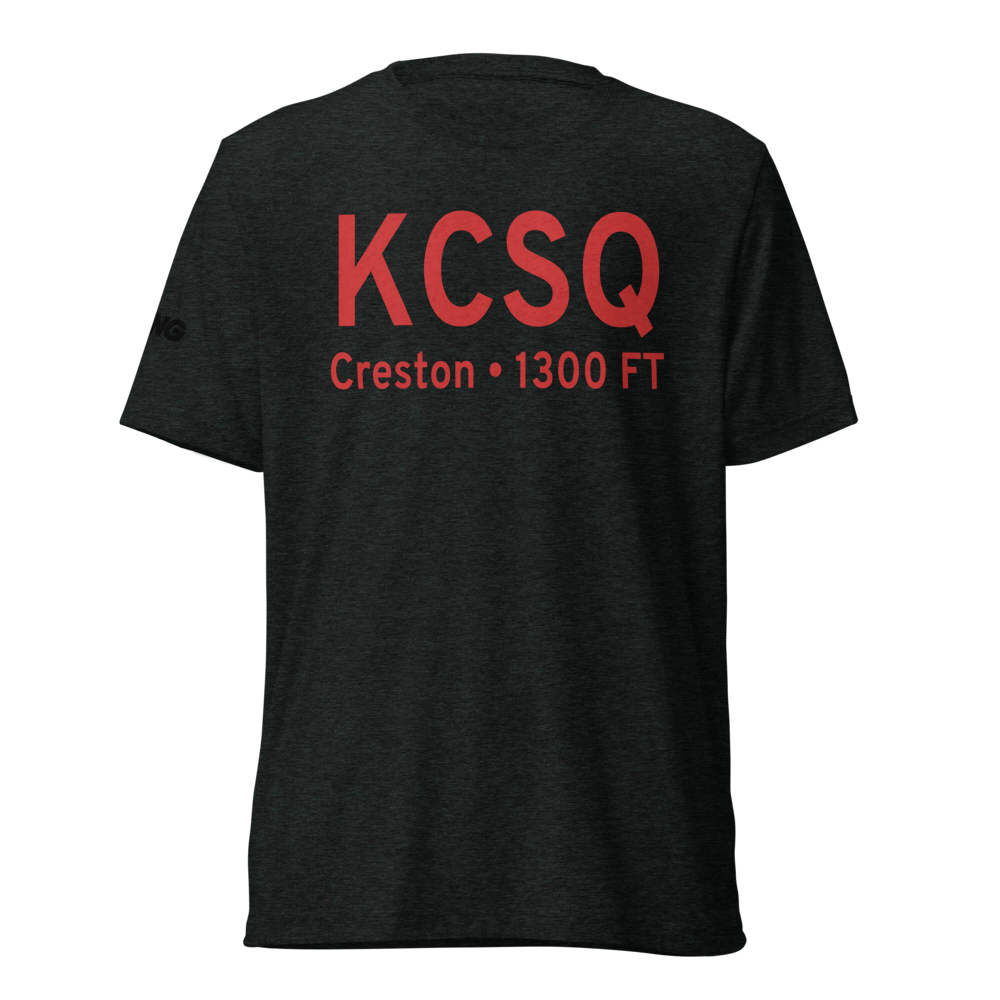 Creston Municipal Airport (KCSQ) ICAO Tri-blend T-Shirt 