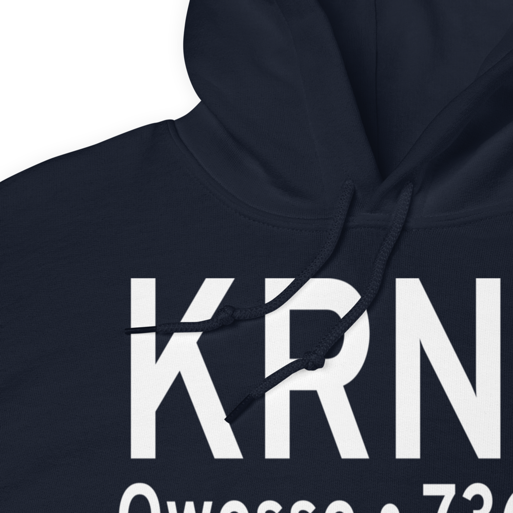 Owosso Community Airport (KRNP) ICAO Hoodie Sweatshirt 