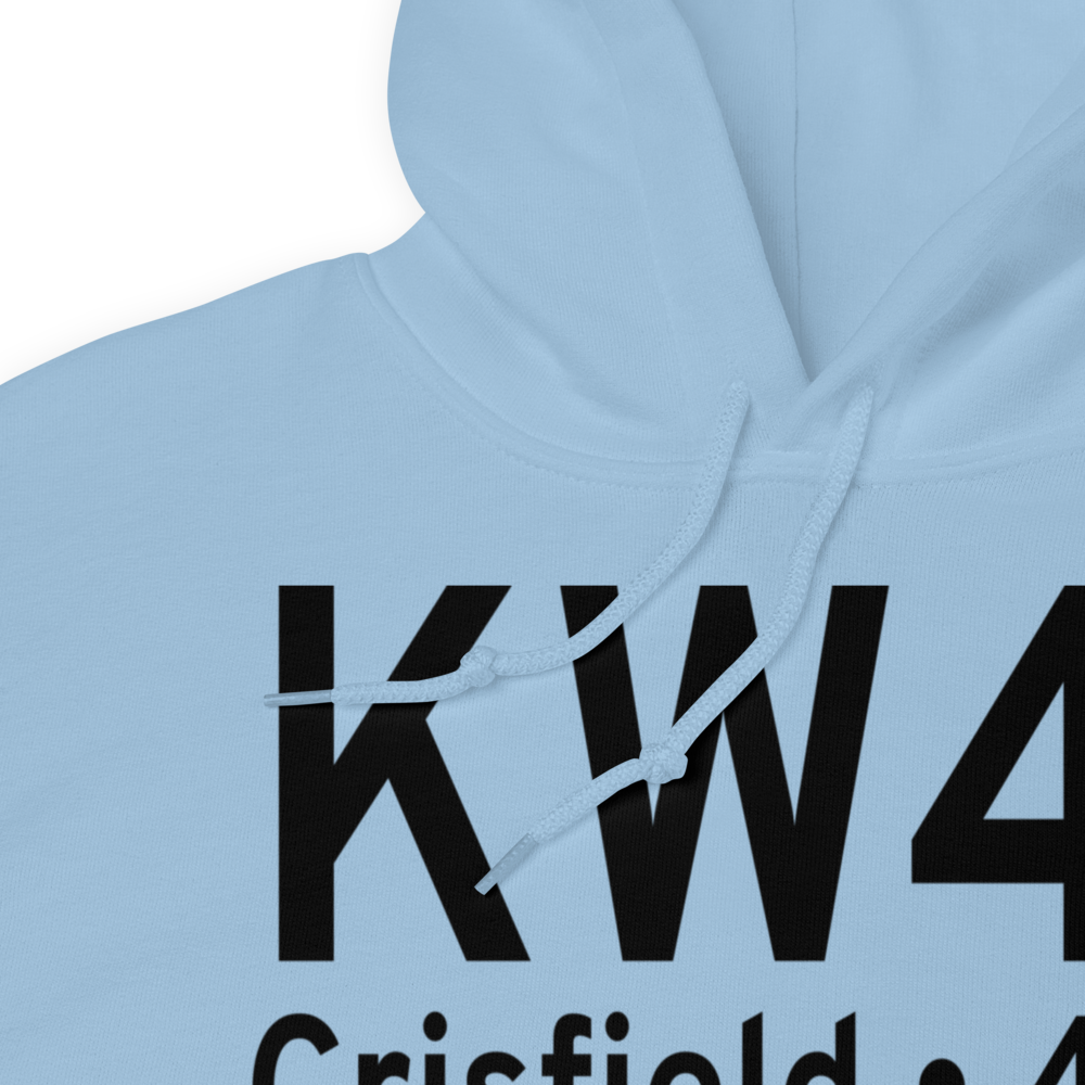 Crisfield Municipal Airport (KW41) ICAO Hoodie Sweatshirt 