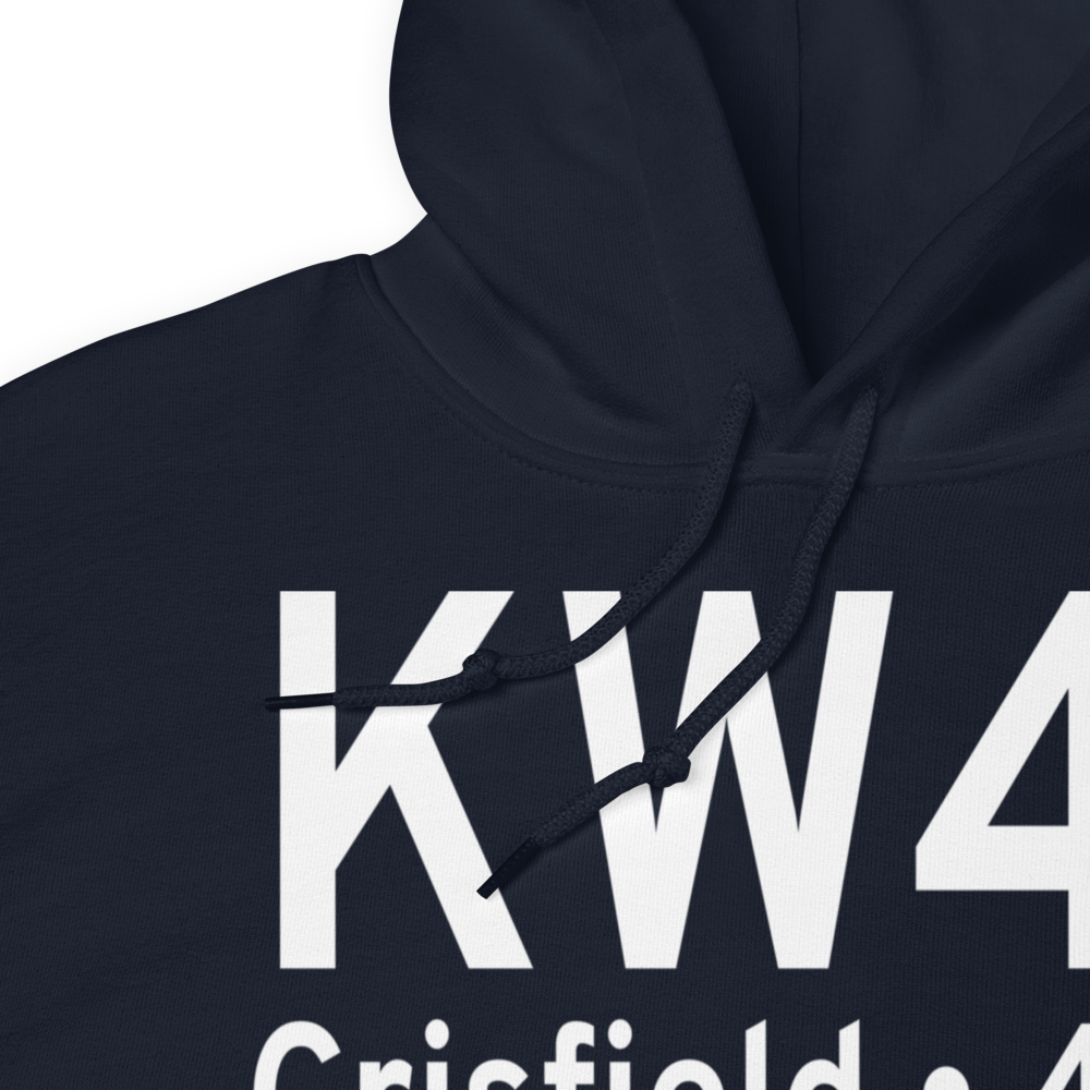 Crisfield Municipal Airport (KW41) ICAO Hoodie Sweatshirt 