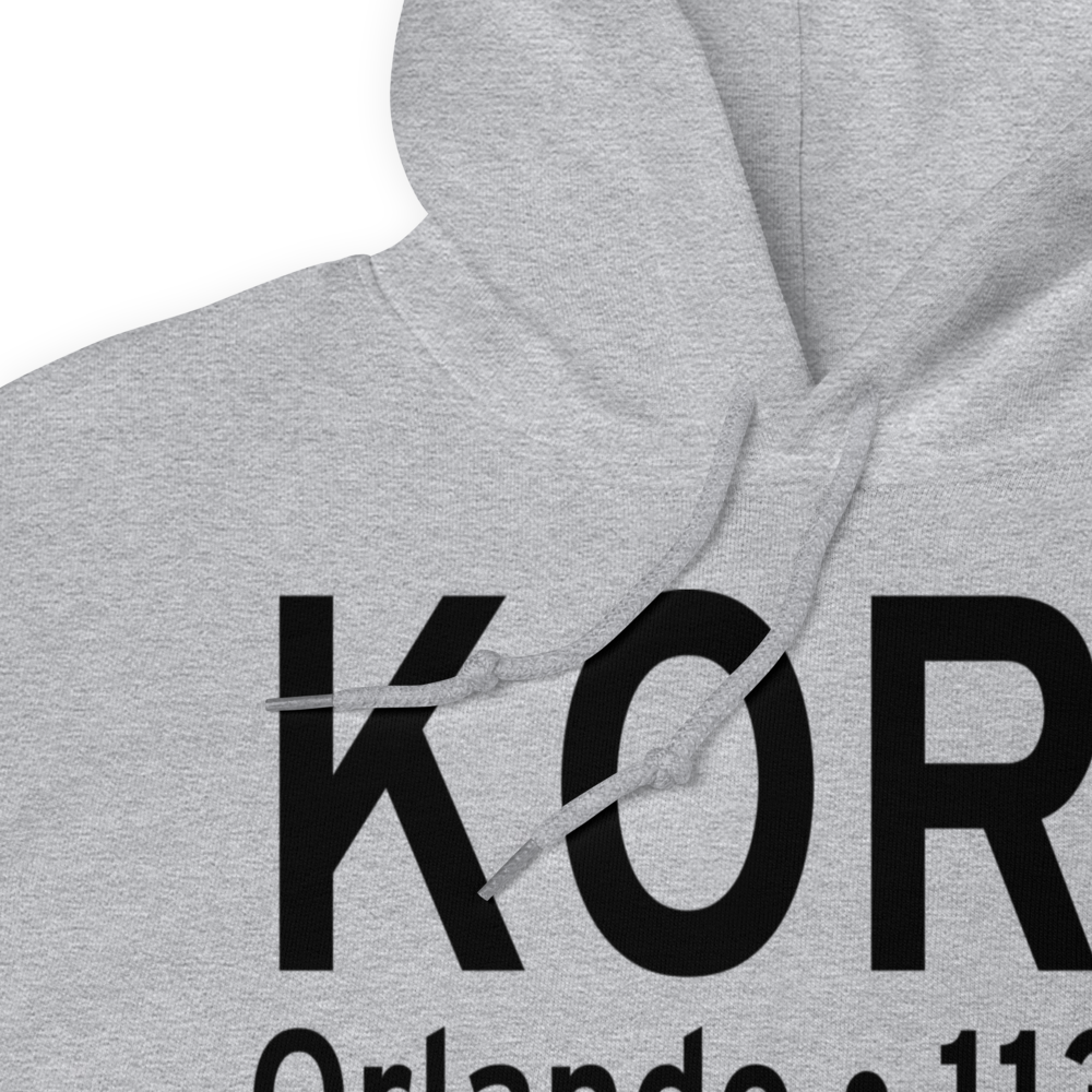 Orlando Executive Airport (KORL) ICAO Hoodie Sweatshirt 