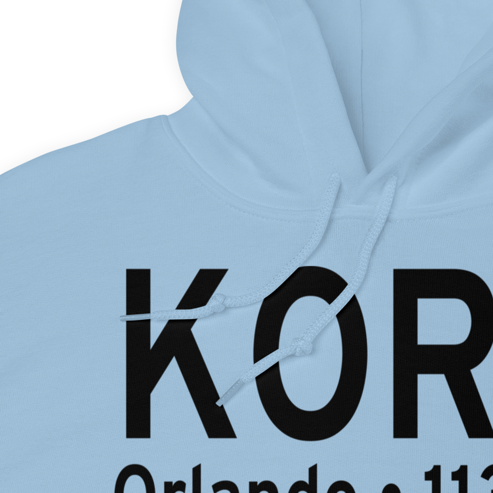 Orlando Executive Airport (KORL) ICAO Hoodie Sweatshirt 
