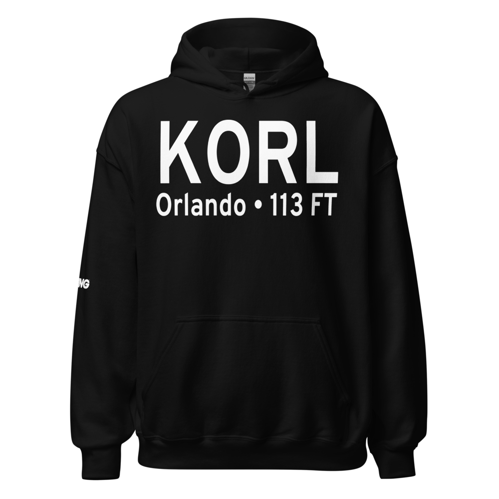 Orlando Executive Airport (KORL) ICAO Hoodie Sweatshirt 