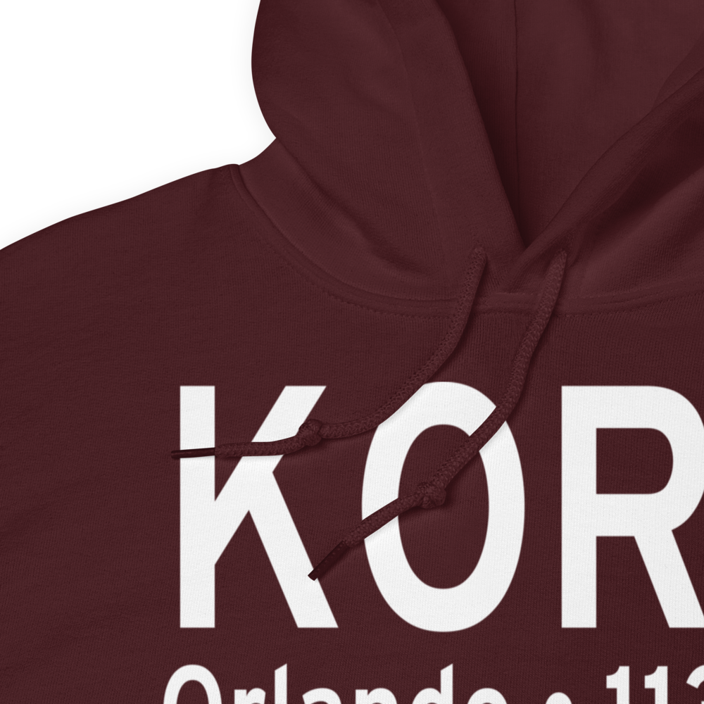 Orlando Executive Airport (KORL) ICAO Hoodie Sweatshirt 