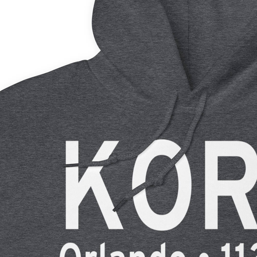 Orlando Executive Airport (KORL) ICAO Hoodie Sweatshirt 
