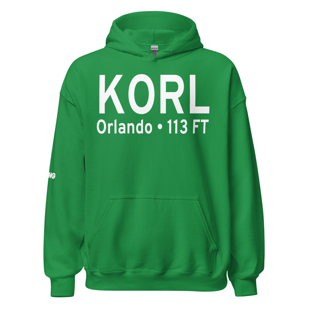 Orlando Executive Airport (KORL) ICAO Hoodie Sweatshirt 