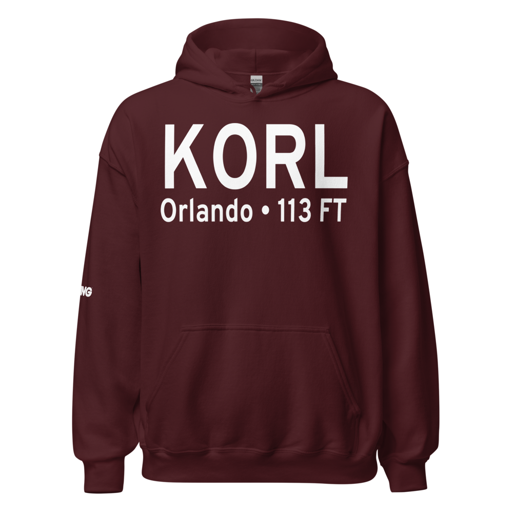 Orlando Executive Airport (KORL) ICAO Hoodie Sweatshirt 