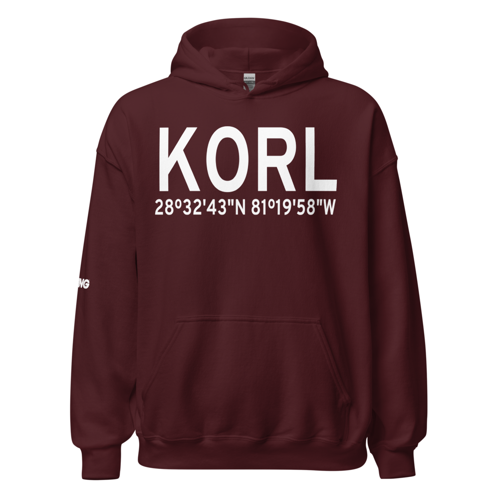 Orlando Executive Airport (KORL) ICAO Hoodie Sweatshirt 
