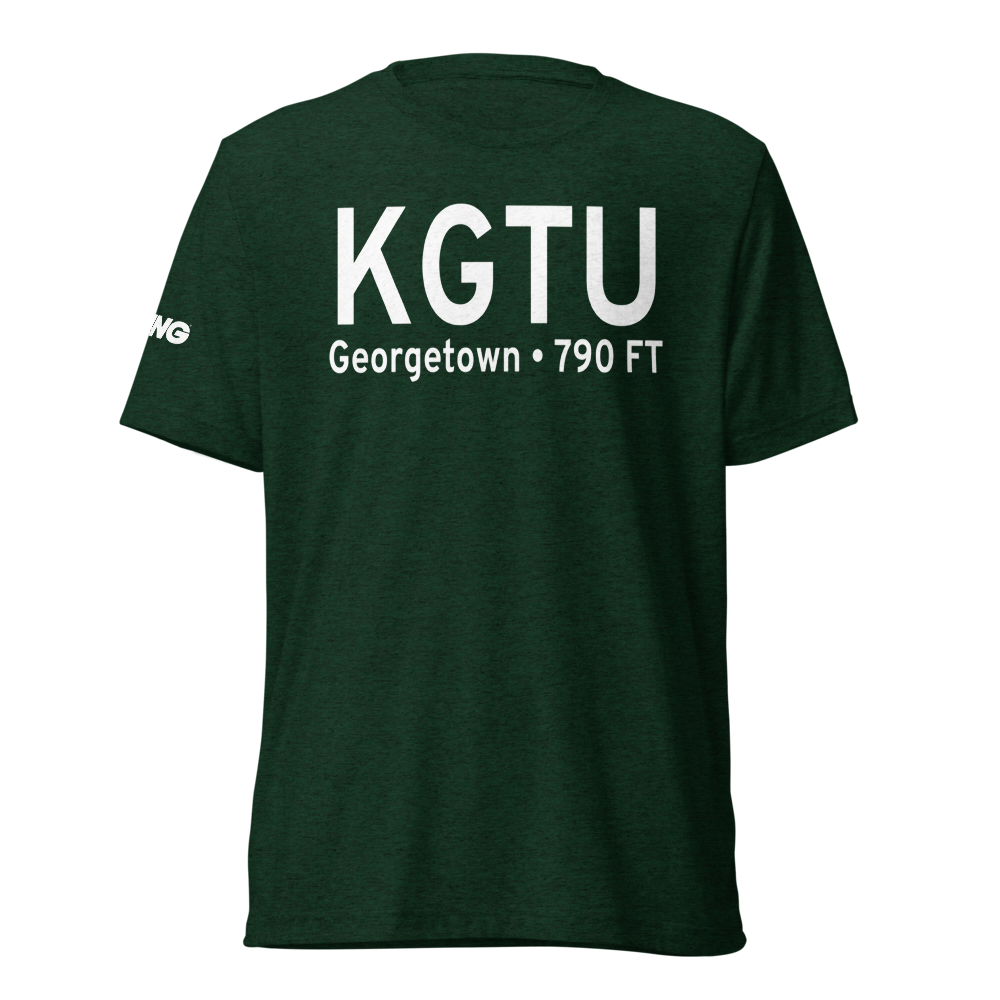 Georgetown Municipal Airport (KGTU) ICAO Tri-blend T-Shirt 