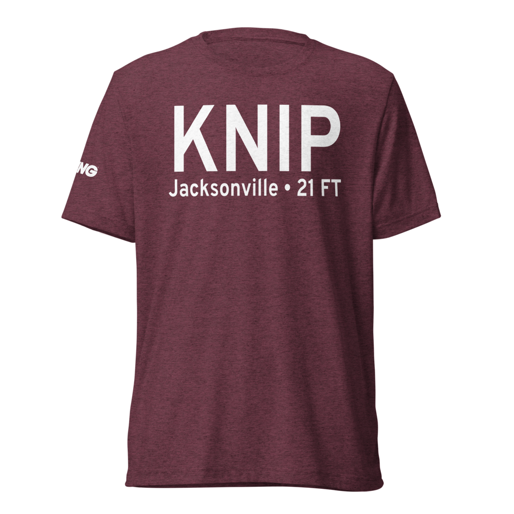 Jacksonville Naval Air Station (Towers Field) (KNIP) ICAO Tri-blend T-Shirt 