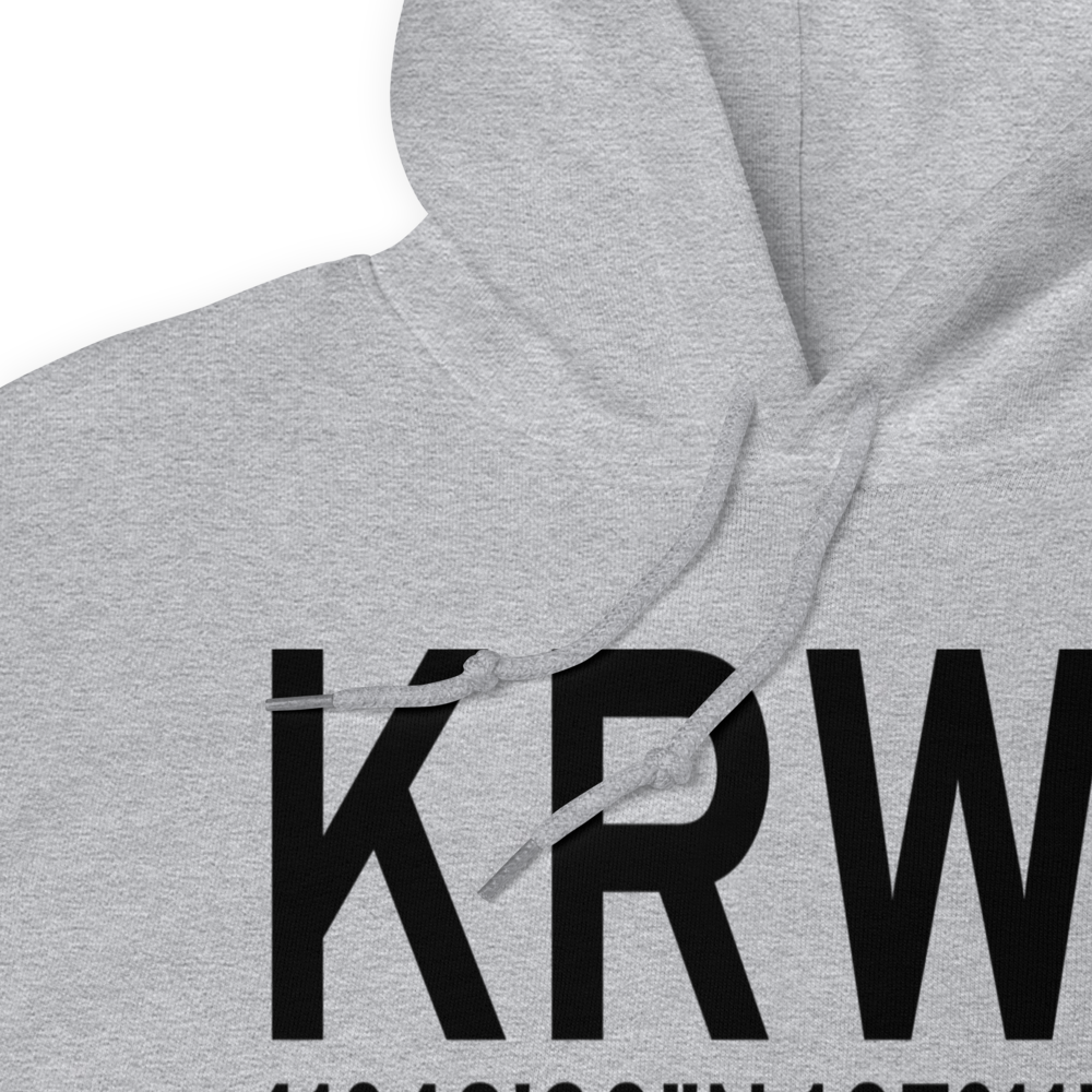Rawlins Municipal Airport/Harvey Field (KRWL) ICAO Hoodie Sweatshirt 