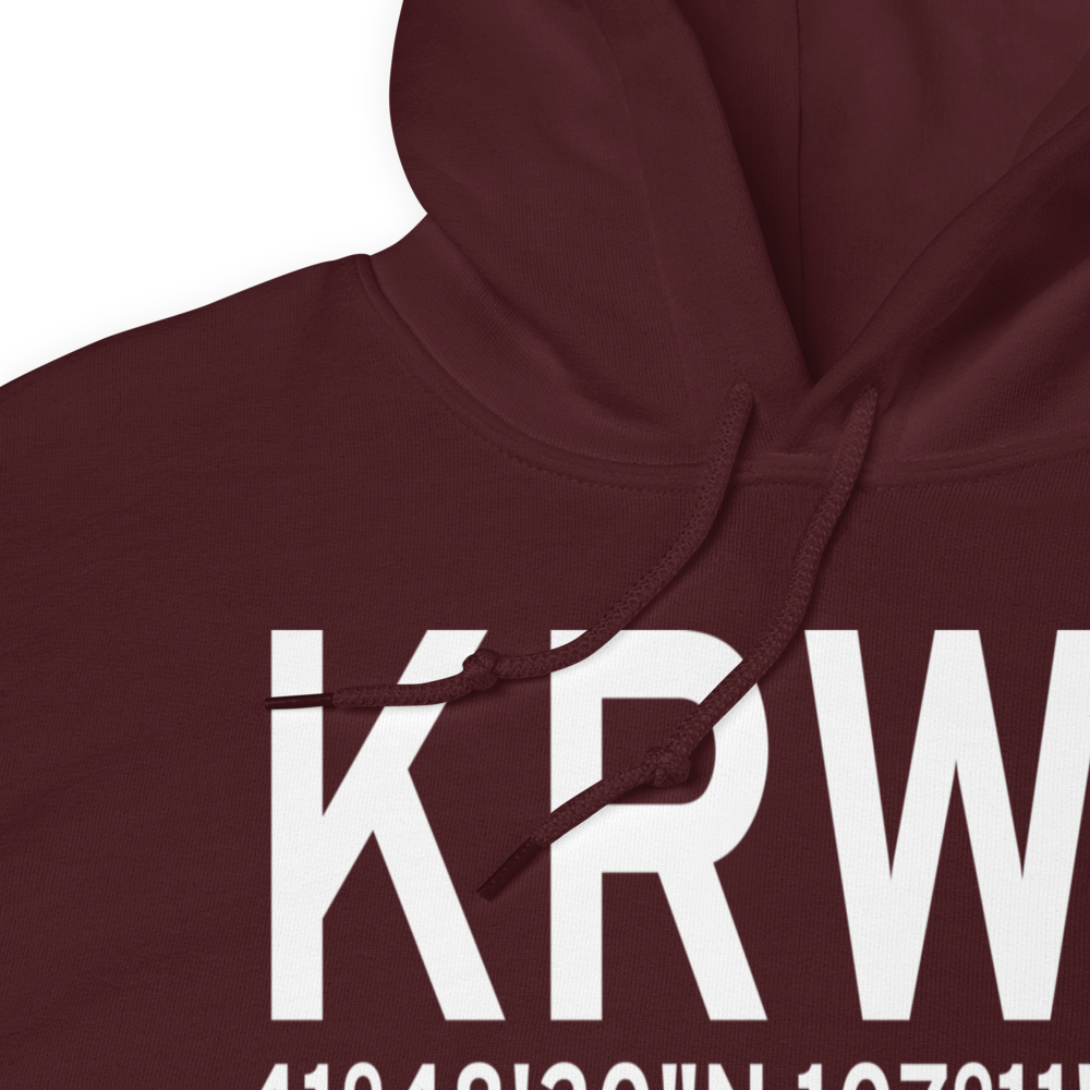 Rawlins Municipal Airport/Harvey Field (KRWL) ICAO Hoodie Sweatshirt 
