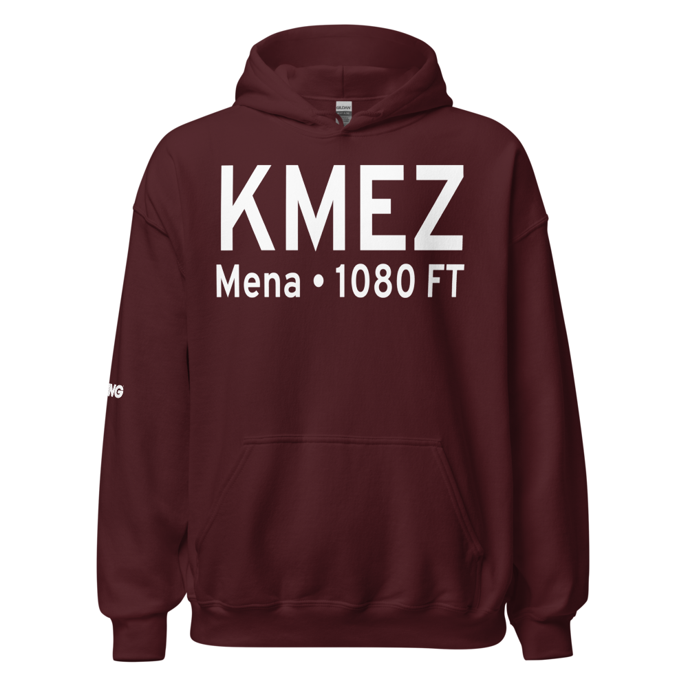 Mena Intermountain Municipal Airport (KMEZ) ICAO Hoodie Sweatshirt 